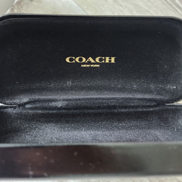 Coach S2026 Woman Sunglasses Tortoise Brown Round Wrap Frame Signature Gold C - Picture 6 of 14